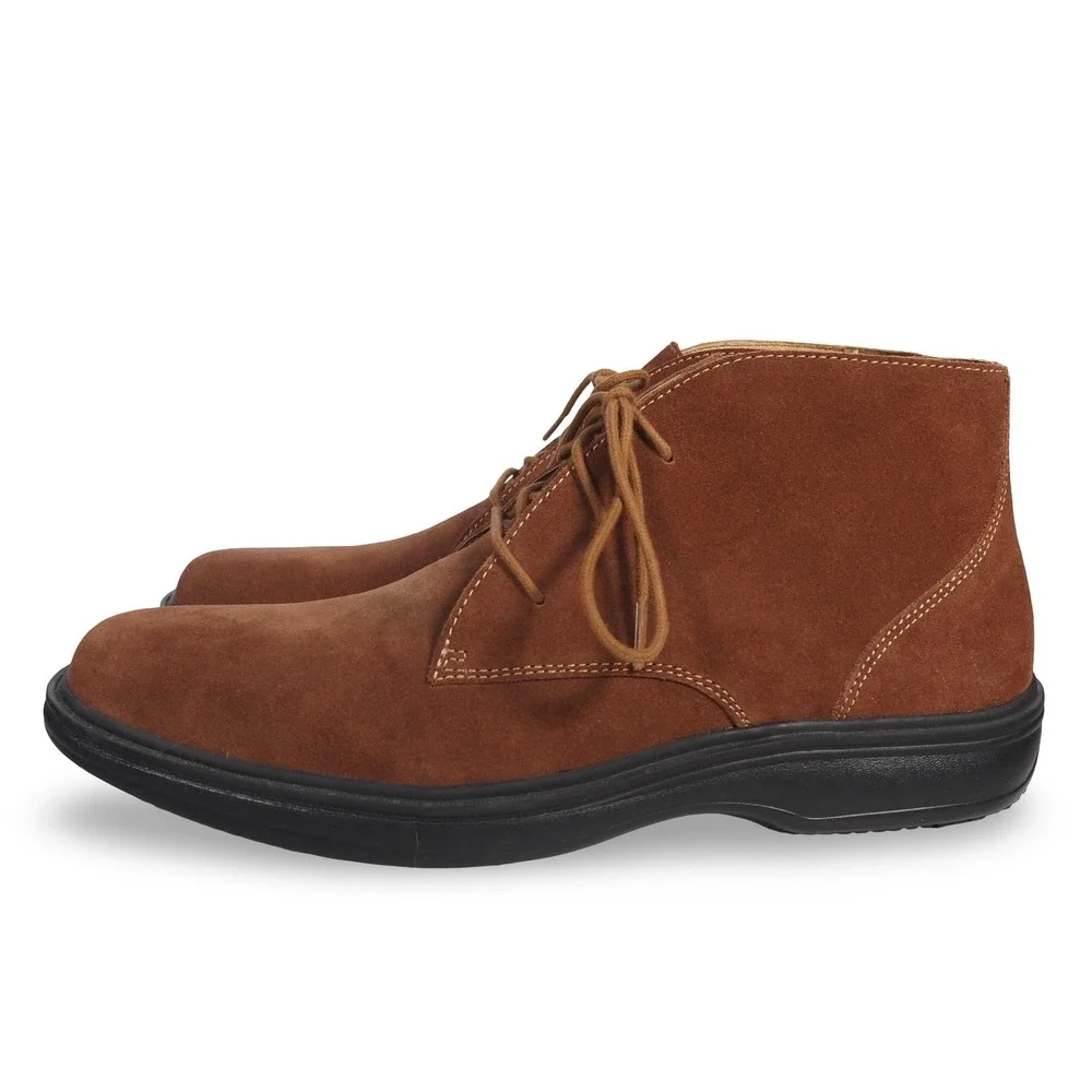 Dr. Comfort Ruk‎ Suede Chukka Boots Men 11.5M Brown 7930 Orthopedic Desert Boots